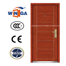 Ceeurop Market Security Acero MDF Puerta blindada de chapa de madera (W-A1)